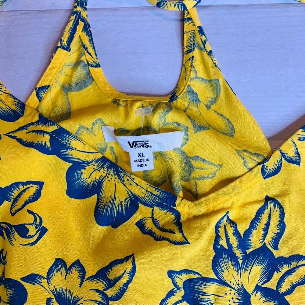 Vans Maria Flutter Dress in Yolk Electric - Picture 6 of 8